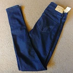 Hollister size 1R super skinny high rise jeans NWT